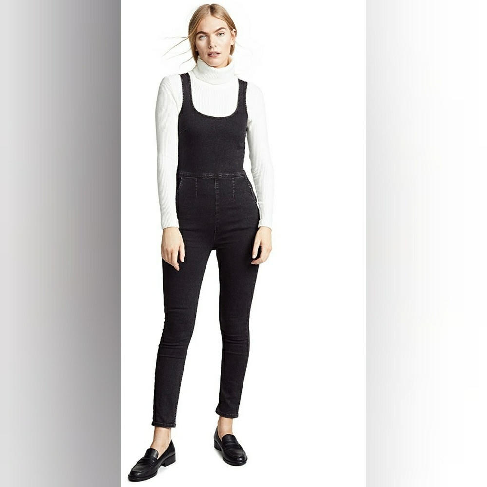 free people scarlet sleeveless denim jumpsuit - Picture 8 of 8